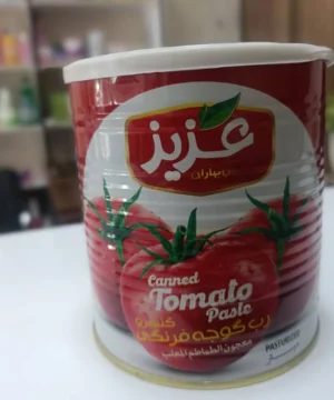 رب گوجه فرنگی 800 گرمی قوطی عزیز